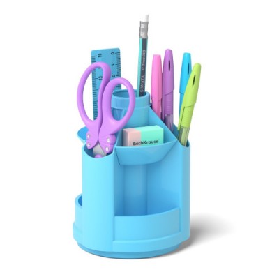 ErichKrause Mini Desk porta lapices Plastico Azul