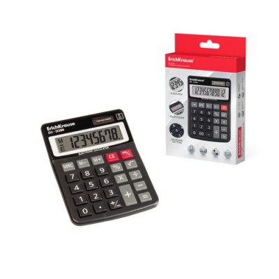ErichKrause DC 308N calculadora Escritorio Calculadora basica Negro