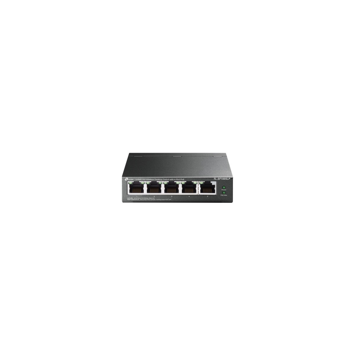 TP LINK TL SF1005LP switch No administrado Fast Ethernet 10 100 Energia sobre Ethernet PoE Negro