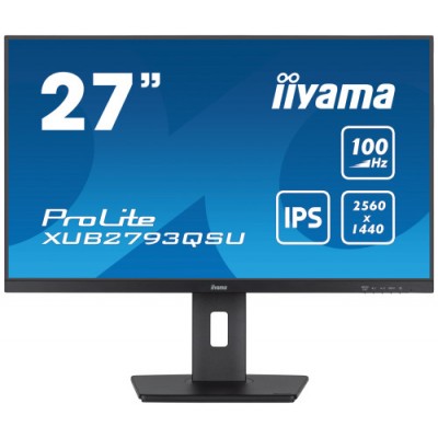 iiyama ProLite XUB2793QSU B6 LED display 686 cm 27 2560 x 1440 Pixeles Quad HD Negro