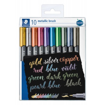 METALLIC BRUSH ESTUCHE 10 COLORES STAEDTLER 8321 TB10