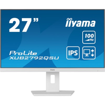 iiyama ProLite XUB2792QSU W6 pantalla para PC 686 cm 27 2560 x 1440 Pixeles Wide Quad HD LED Blanco