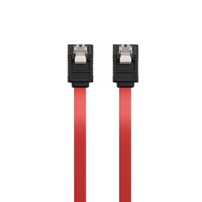 Ewent EC1512 cable de SATA 07 m SATA 7 pin Negro Rojo