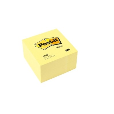 CUBO 450 HOJAS NOTAS ADHESIVAS 76X76MM CANARY YELLOW 636 B POST IT 7100172238