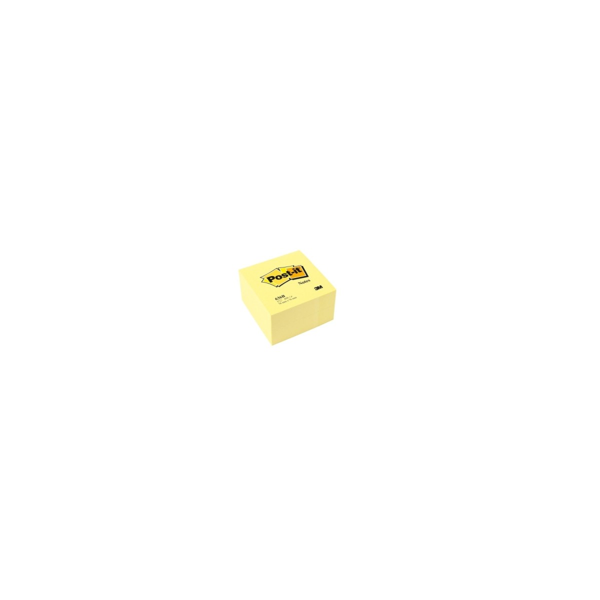 CUBO 450 HOJAS NOTAS ADHESIVAS 76X76MM CANARY YELLOW 636 B POST IT 7100172238