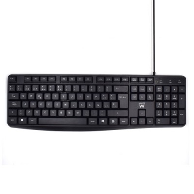 Ewent EW3001 teclado USB QWERTY Espanol Negro