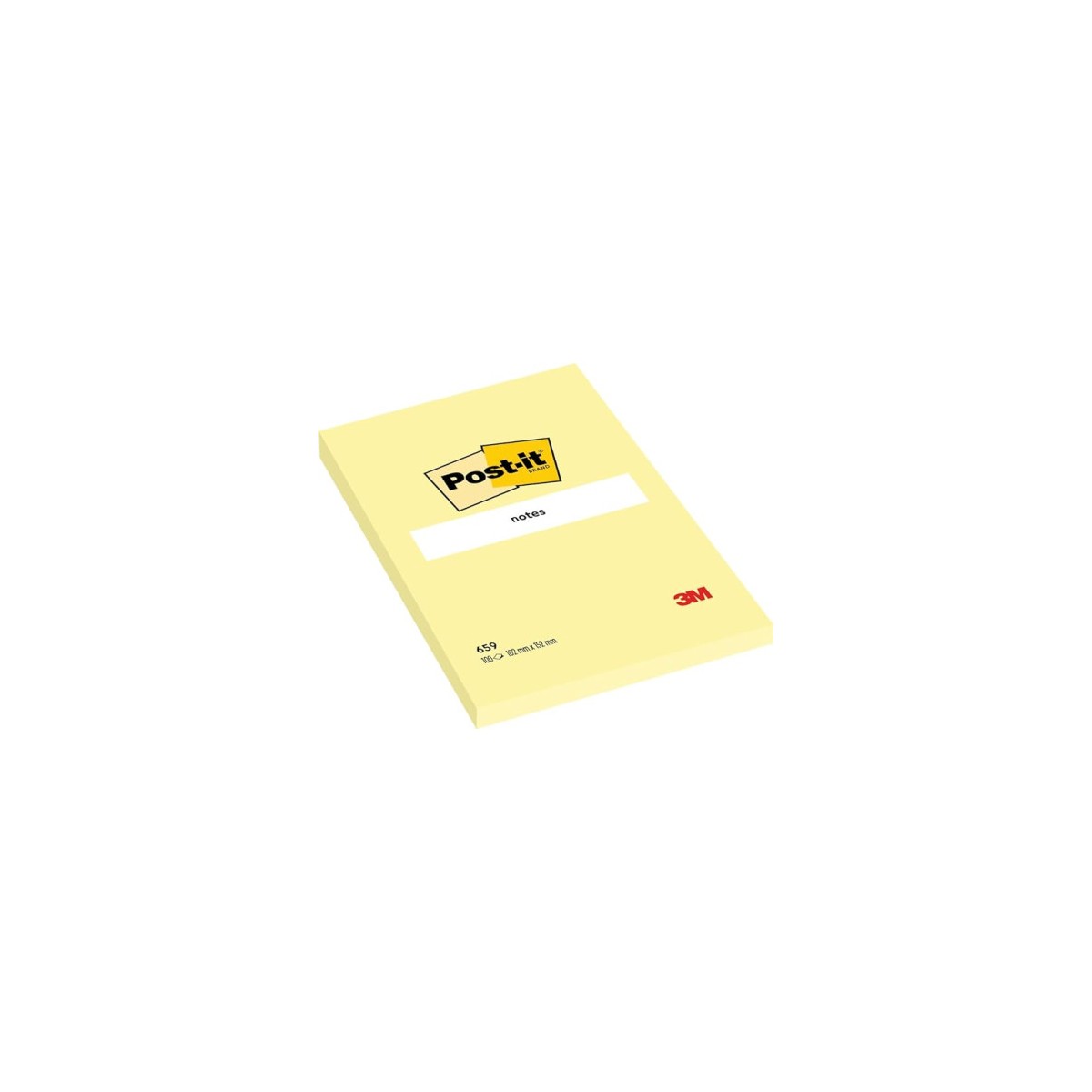 BLOCS 100 HOJAS NOTAS GRANDES ADHESIVAS 101X152MM CANARY YELLOW 659 POST IT 7100172752