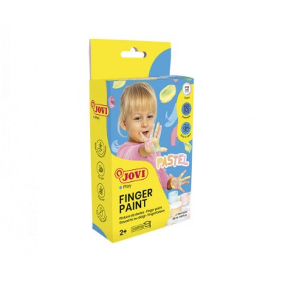 ESTUCHE PINTURA DEDOS 6 BOTES 35ML COLORES PASTEL JOVI 540P