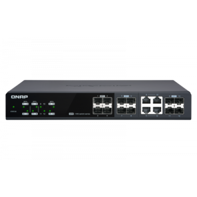 QNAP QSW M1204 4C switch Gestionado 10G Ethernet 100 1000 10000 Negro