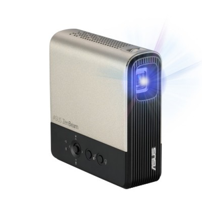 ASUS ZenBeam E2 videoproyector Proyector de alcance estandar 300 lumenes ANSI DLP WVGA 854x480 Negro Oro