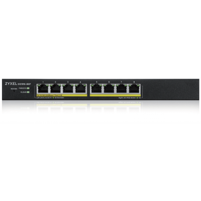 ZYXEL GS1915 8EP 8 PORT GBE POE SMART HYBRID MODE SWITCH STANDALONE OR NEBULAFLEX CLOUD 60 WATT 8023AT DESKTOP FANLESS