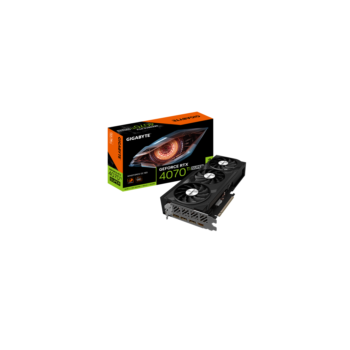 Gigabyte GeForce RTX 4070 Ti SUPER WINDFORCE OC 16G NVIDIA 16 GB GDDR6X