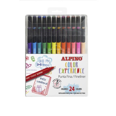 Alpino AR001039 rotulador Fino Multicolor 24 piezas