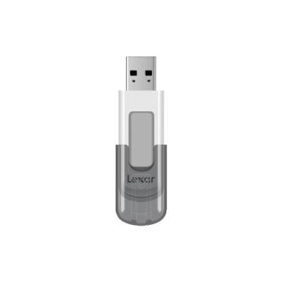 Lexar JumpDrive V100 unidad flash USB 64 GB USB tipo A 32 Gen 1 31 Gen 1 Gris Blanco