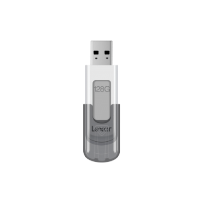 Lexar JumpDrive V100 unidad flash USB 128 GB USB tipo A 32 Gen 1 31 Gen 1 Gris Blanco