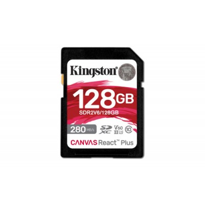 Kingston Technology Canvas React Plus 128 GB SDXC UHS II Clase 10