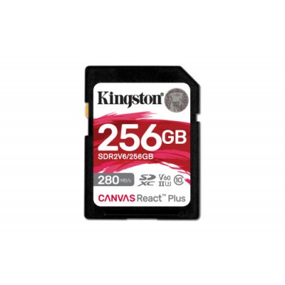 Kingston Technology Canvas React Plus 256 GB SDXC UHS II Clase 10