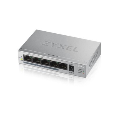 Zyxel GS1005HP No administrado Gigabit Ethernet 10 100 1000 Energia sobre Ethernet PoE Plata