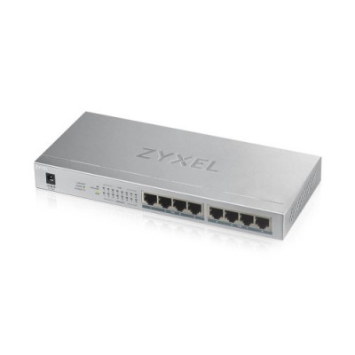 Zyxel GS1008HP No administrado Gigabit Ethernet 10 100 1000 Energia sobre Ethernet PoE Gris