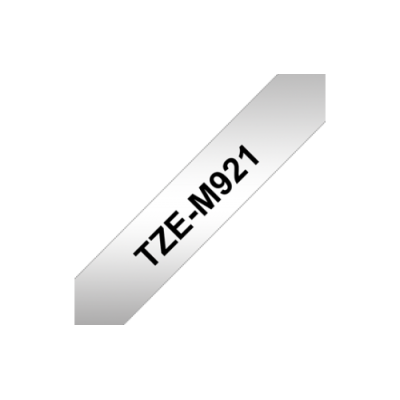 Brother TZe M921 cinta para impresora de etiquetas Negro sobre metalico
