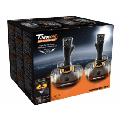 Thrustmaster T16000M FCS SPACE SIM DUO Negro Naranja USB Palanca de mando Analogico Digital PC