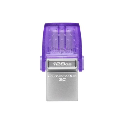 Kingston Technology DataTraveler microDuo 3C unidad flash USB 128 GB USB Type A USB Type C 32 Gen 1 31 Gen 1 Acero inoxidable P