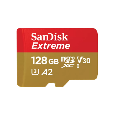 SanDisk Extreme 128 GB MicroSDXC UHS I Clase 10