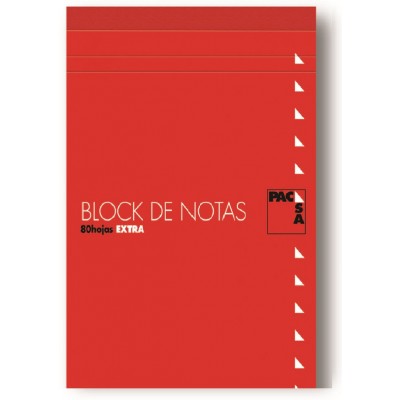 BLOC DE NOTAS CON TAPA 60 GRS FOLIO 215X310MM 80 HOJAS CUADRiCULA 4X4 PACSA 18900