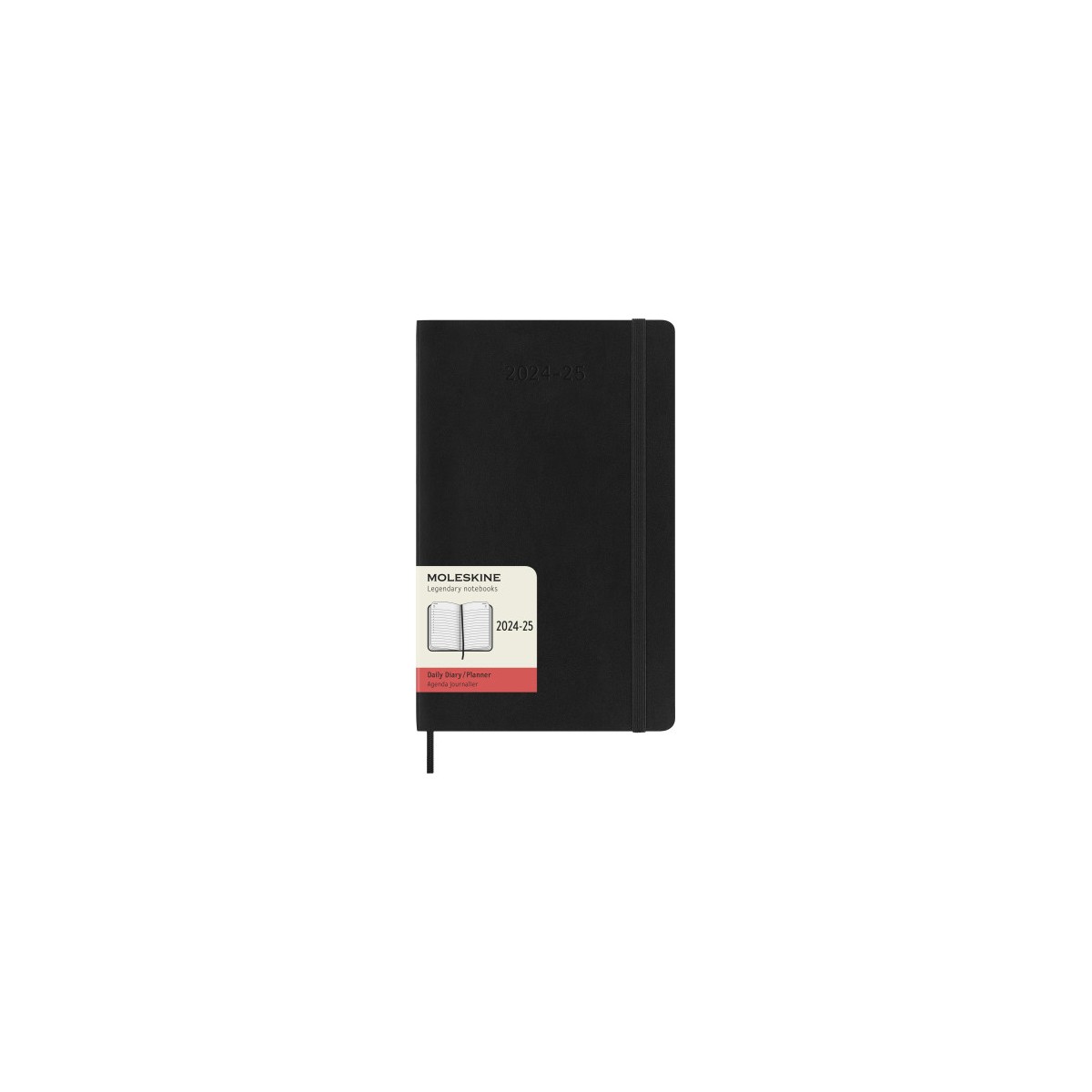 AGENDA 18 MESES 2024 2025 DIARIA L 13 X 21 CM NEGRA TAPA BLANDA MOLESKINE DSB18DC3Y25