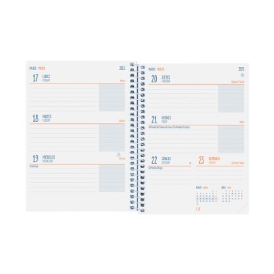 AGENDA ESCOLAR 2024 2025 8º 120X164 SEMANA VISTA HORIZONTAL COOL FLORAL FINOCAM 645000625