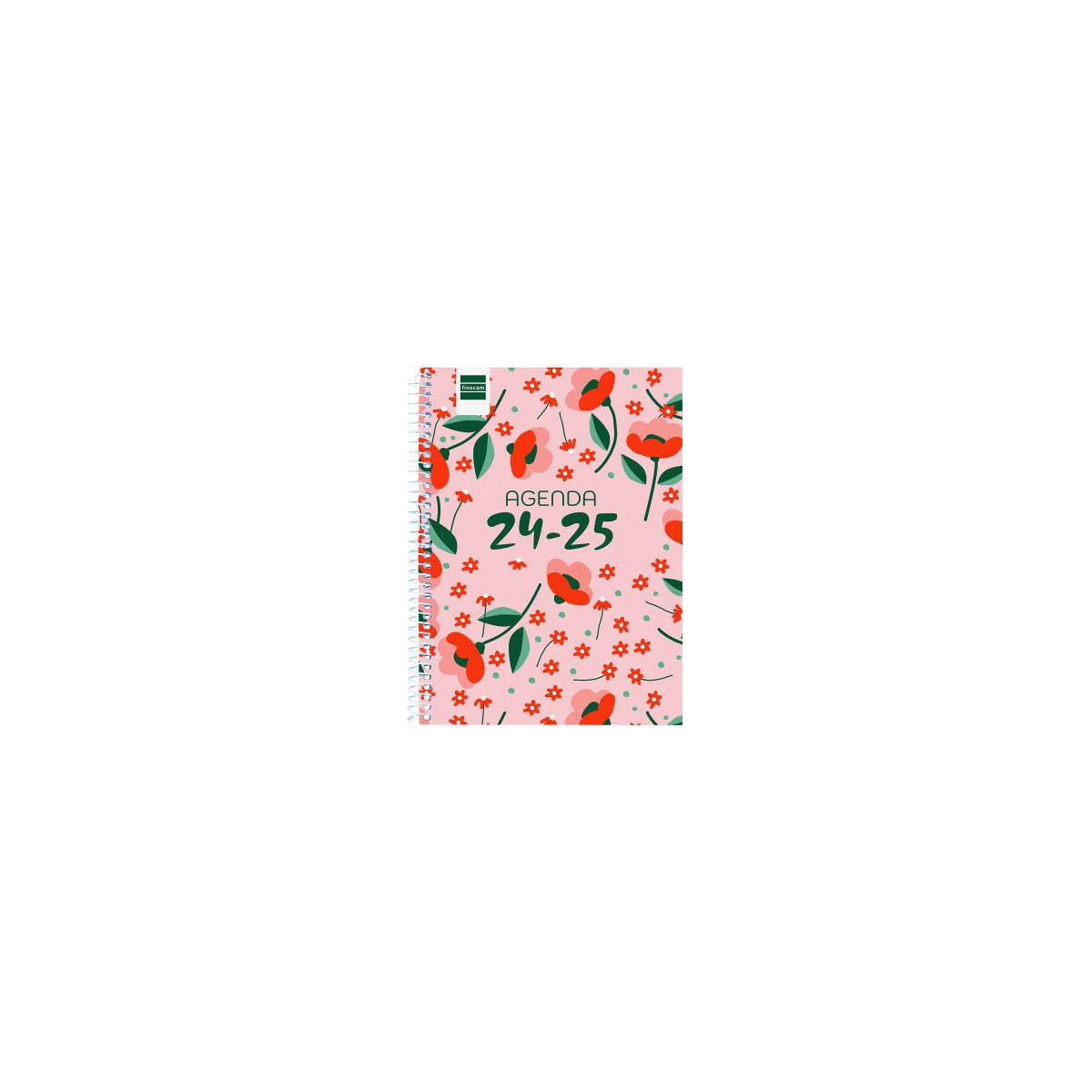 AGENDA ESCOLAR 2024 2025 4º 155X212 SEMANA VISTA HORIZONTAL COOL FLORAL FINOCAM 645040625