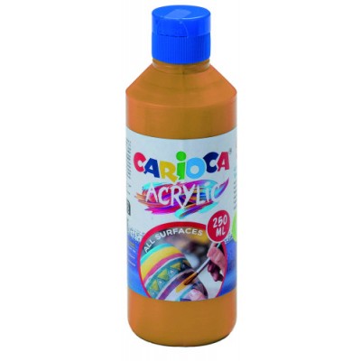 BOTELLA PINTURA ACRILICA 250 ML ORO CARIOCA 40431 19