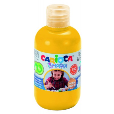 BOTELLA TEMPERA 250 ML AMARILLO CARIOCA 40424 03