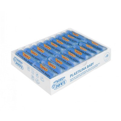 MY FIRSTPLASTILINA BABY CAJA 18 PASTILLAS PASTA PARA MODELAR SuPER BLANDA 38 G AZUL NEW JOVI 37012