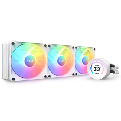 NZXT Kraken Elite 360 RGB Procesador Sistema de refrigeracion liquida todo en uno 12 cm Blanco 1 piezas