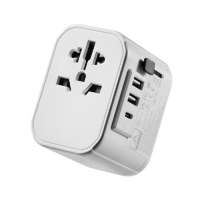 Ewent EW1475 adaptador de enchufe electrico Universal Blanco