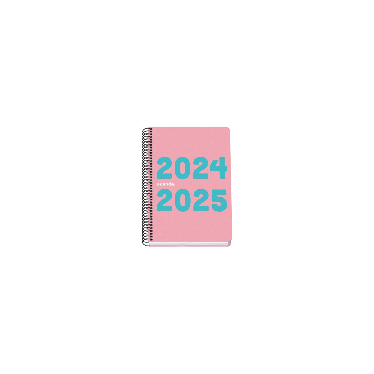 AGENDA ESCOLAR 2024 2025 TAMANO A5 TAPA POLIPROPILENO SEMANA VISTA MEMORY BASIC ROSA DOHE 51760