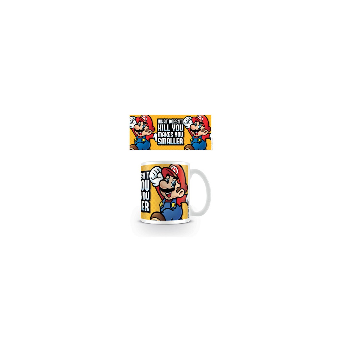 TAZA DESAYUNO SUPER MARIO MAKES YOU SMALLER PYRAMID INTERNATIONAL MG24469