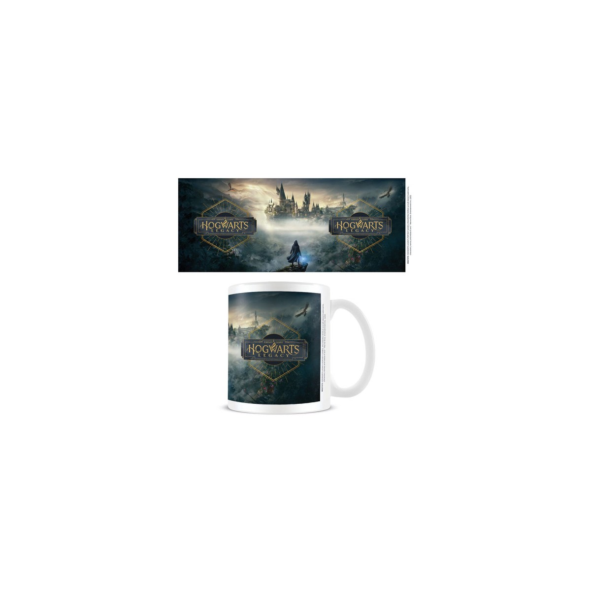 TAZA HOGWARTS LEGACY PORTADA BLANCA 315 ML MG27475