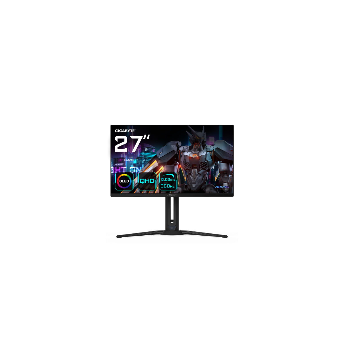 AORUS FO27Q3 pantalla para PC 686 cm 27 2560 x 1440 Pixeles Quad HD OLED Negro