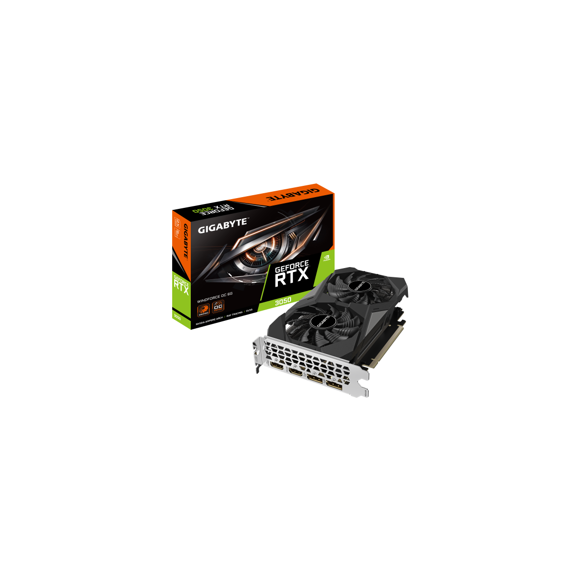 GIGABYTE GeForce RTX 3050 WINDFORCE OC 6G NVIDIA 6 GB GDDR6