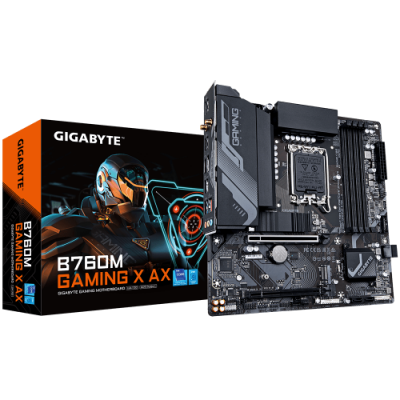 Gigabyte B760M Gaming X AX Intel B760 Express LGA 1700 micro ATX