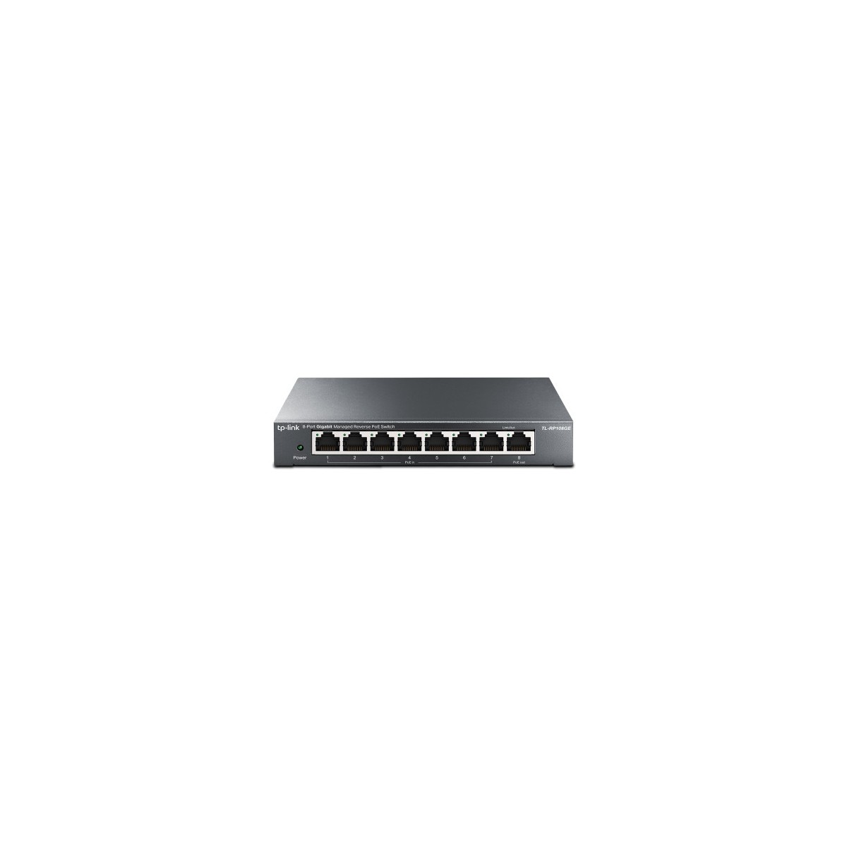 TP Link TL RP108GE switch Gestionado L2 Gigabit Ethernet 10 100 1000 Energia sobre Ethernet PoE Negro