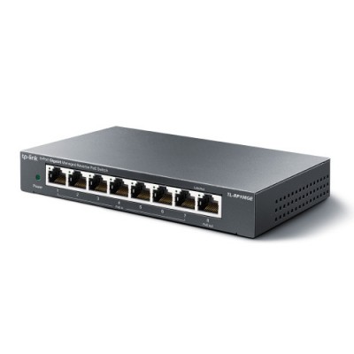 TP Link TL RP108GE switch Gestionado L2 Gigabit Ethernet 10 100 1000 Energia sobre Ethernet PoE Negro