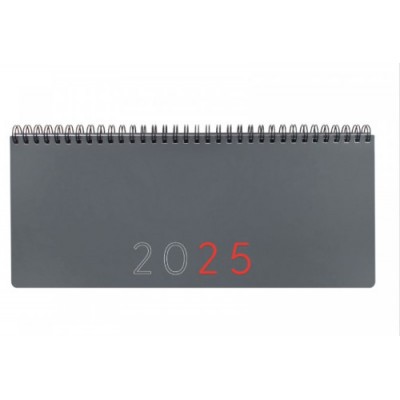 PLANIFICADOR 2025 SEMANA VISTA VERTICALNOTAS 290X116MM GRIS INTERNACIONAL FINOCAM 625545025