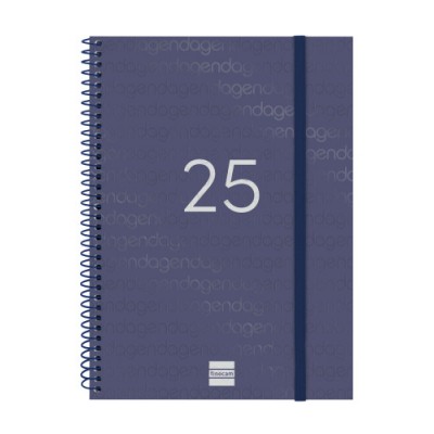 AGENDA 2025 BASIC YEAR E10 155X212MM SEMANA VISTA HORIZONTAL AZUL FINOCAM 741451025