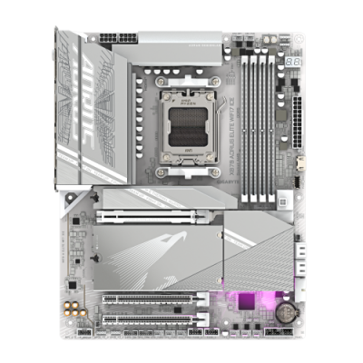 GIGABYTE Placa base X870 A ELITE WF7 ICE Compatible con CPUs AMD Ryzen 9000 VRM digital de 1622 fases hasta 8000MHz DDR5 OC 4xP