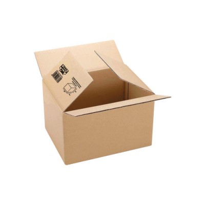 CAJA CARTON EMBALAJE 355X265X270MM MARRON CANAL 3MM FIXO 18104