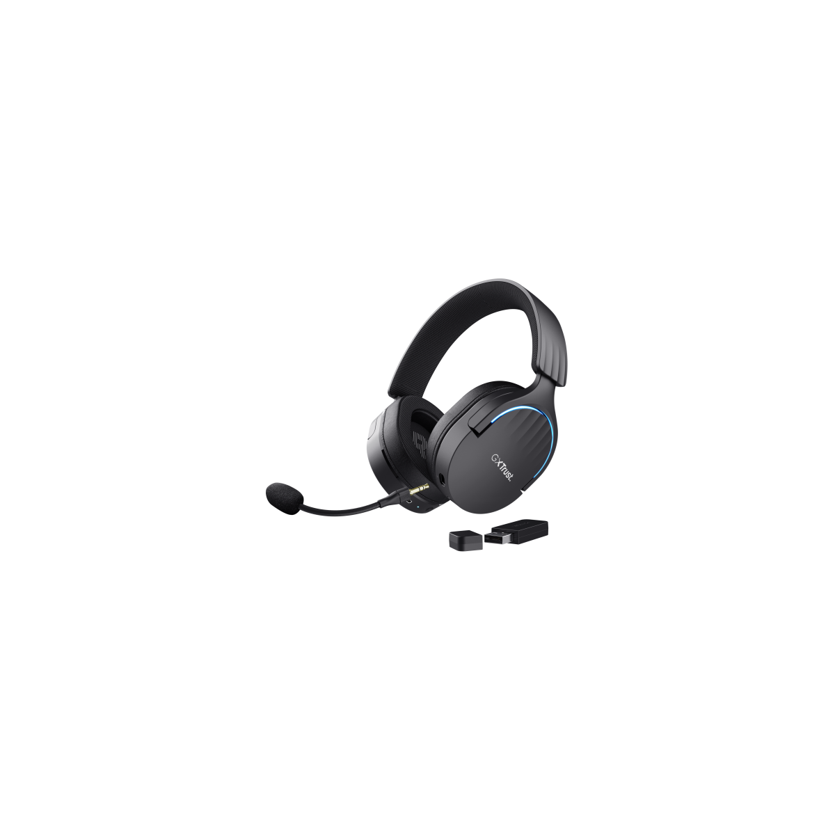 Trust GXT 491 Fayzo Auriculares Inalambrico y alambrico Diadema Juego USB Tipo C Bluetooth Negro