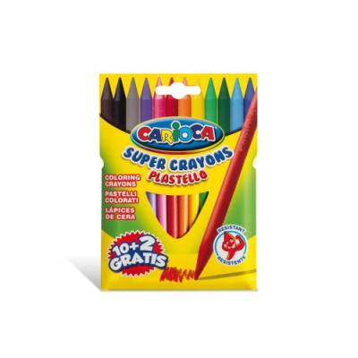 CAJA CARTON 12 PLASTICERAS COLORES SURTIDOS CARIOCA 42711